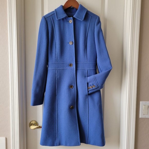 J. Crew Jackets & Blazers - Gorgeous classic--J. Crew Lady Day Coat size 0 cornflower blue